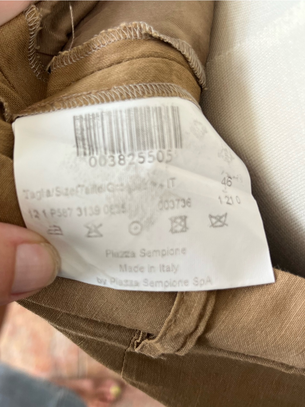 Piazza Sempione Brown Wide Leg Trousers IT 46 US 10 Made in Italy - Picture 9 of 12